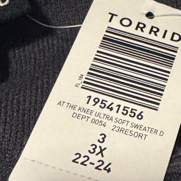 Torrid Plus Size 3X Charcoal Gray Ultra Soft Sweater Dress – Long Sleeve, NWT - Picture 3 of 7